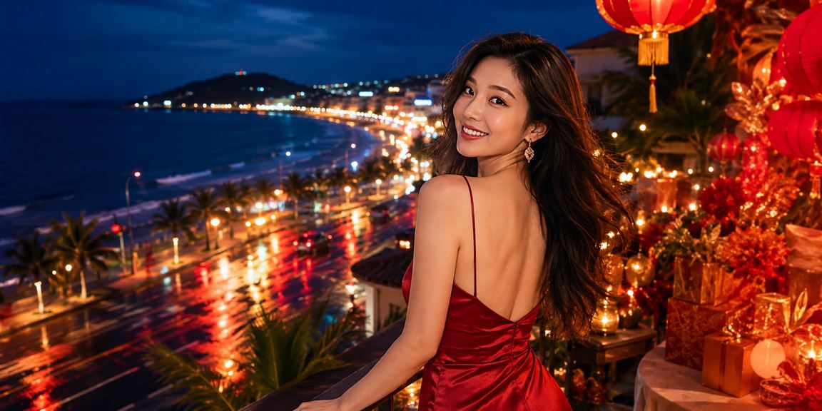 Du khách tại Phan Thiết truy cập casino trực tuyến trên thiết bị di động ngoài bãi biển